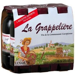 Vin de table rouge Pet 25 cl
