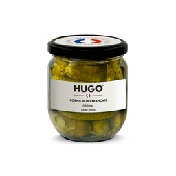 HUGO Cornichons Français à l'aigre-doux l'unité de net égoutté 210 g