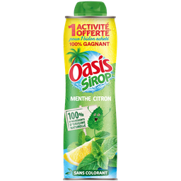 OASIS Sirop à la menthe et citron 75cl