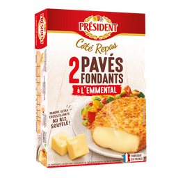 PRESIDENT Fromage Pavé Fondants À L'Emmental