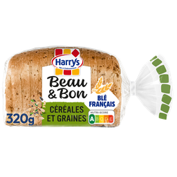 HARRYS Pain de Mie aux Céréales et Graines Beau et Bon