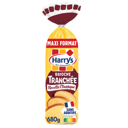 HARRYS Brioche tranchée recette classique nature sans additifs maxi