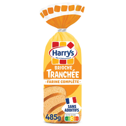 HARRYS Brioche tranchée farine complète sans additifs