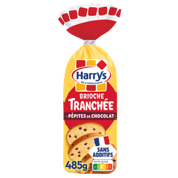 HARRYS Brioche tranchée pépites de chocolat sans additifs