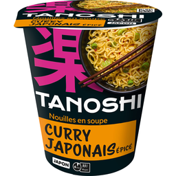 TANOSHI Fideos Instantáneos Sabor Curry Japonés Picante 65 g