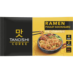 TANOSHI Fideos precocinados Ramen sabor pollo Gochugaru picante 366 g
