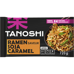 TANOSHI Fideos japoneses Ramen sabor soja caramelo 720 g