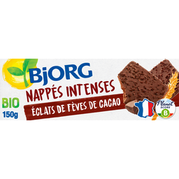 BJORG Biscuits bio Nappé Chocolat intense