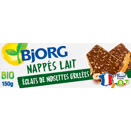 BJORG Biscuits bio Nappé Chocolat au lait noisettes