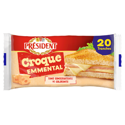 PRESIDENT Fromage En Tranches Croque Emmental