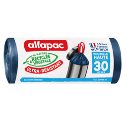 ALFAPAC Bolsas de Basura con Cierre de Cordón Ultra-Resistentes 15 bolsas