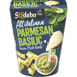 SODEBO Box Rigatoni Parmesan Basilic Pesto Verde