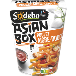 SODEBO Asian Box Nouilles au Poulet Sauce Aigre Douce