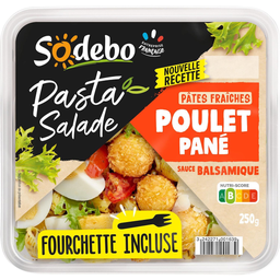 SODEBO Salade pasta poulet pané sauce balsamique 250g