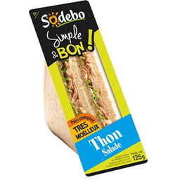 SODEBO Sandwich Simple&Bon Club Thon Salade 125 g