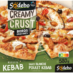 SODEBO Pizza Crust poulet kebab sauce blanche