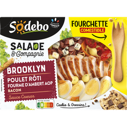SODEBO Salade Brooklyn Poulet Fourme d'Ambert AOP Bacon