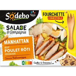SODEBO Salade Manhattan Oeuf Poulet Rôti Fromage