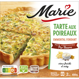 MARIE Tarte poireaux emmental pur beurre