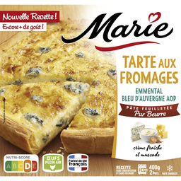 MARIE Tarte fromages pur beurre surgelé 400g