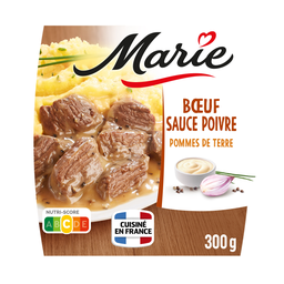 MARIE Plat Cuisiné Emincés de Bœuf Sauce au Poivre