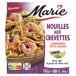 MARIE Nouilles aux crevettes champignons et petits légumes 1 part 280g