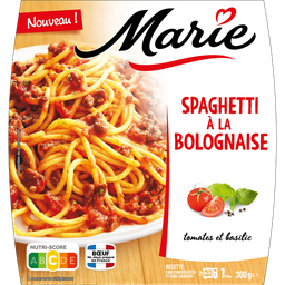 MARIE Spaghetti Bolognaises, tomates et basilic