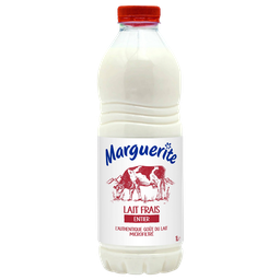 CANDIA Lait frais entier MARGUERITE 1 L