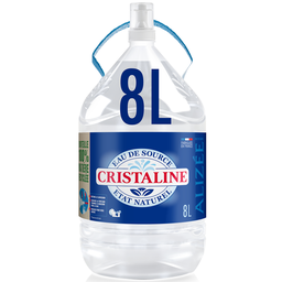 CRISTALINE Eau de source plate avec robinet intégré 8 L