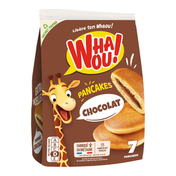 WHAOU Panquecas recheadas de chocolate sem óleo de palma 259 g