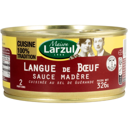 LARZUL Langue de bœuf sauce madère 326 g