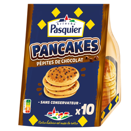 PASQUIER Pancakes aux pépites de chocolat 10 pièces 350g