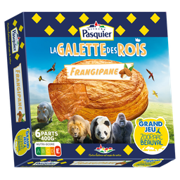 PASQUIER Galette des rois frangipane avec fève BRIOCHE 6 parts - 400g