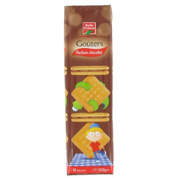 BELLE FRANCE Gouter carre parfum chocolat x 16 film 300g
