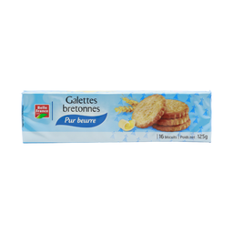 BELLE FRANCE Galette bretonne pur beurre x 16 film 125g