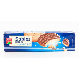 BELLE FRANCE Sable nappe chocolat lait x 16 etui 195g