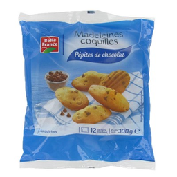 BELLE FRANCE Madeleine coquille pepites chocolat 300g