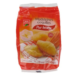 BELLE FRANCE Madeleine coquille pur beurre X10 sachet 330g