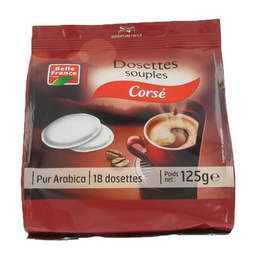 BELLE FRANCE Dosette corse pur arabica x 18 sachet 125g