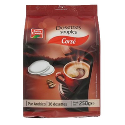BELLE FRANCE Dosette corse pur arabica x 36 sachet 250g
