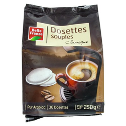 BELLE FRANCE Dosette classique pur arabica x 36 sachet 250g