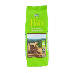 BELLE FRANCE Café en grains max havelaar BIO 250g