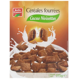 BELLE FRANCE Cereale fourree cacao noisette etui 375g