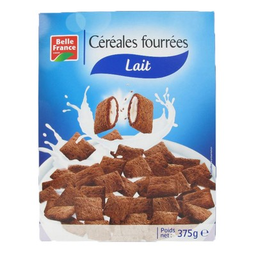 BELLE FRANCE Cereale fourree au lait etui 375g