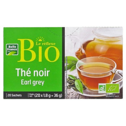 BELLE FRANCE The earl grey x 20 sachets BIO etui