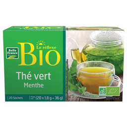 BELLE FRANCE The vert menthe x 20 sachets BIO etui