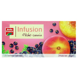 BELLE FRANCE Infusion pêche cassis x 25 sachets etui