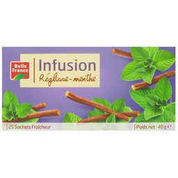 BELLE FRANCE Infusion reglisse menthe x 25 sachets etui