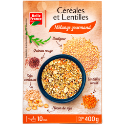 BELLE FRANCE Mistura Gourmet de Cereais e Lentilhas 400 g