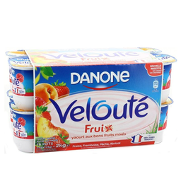 DANONE Velouté Fruix Fruit Assortment 16x125g